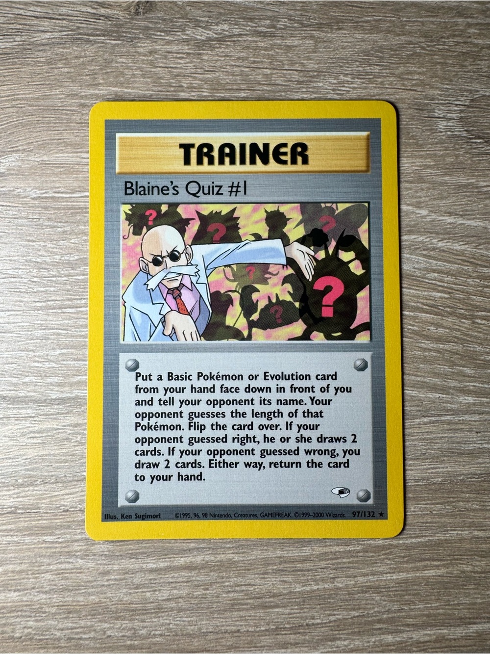 Blaine's Quiz #1 97/132/Pokemon Gym Heroes